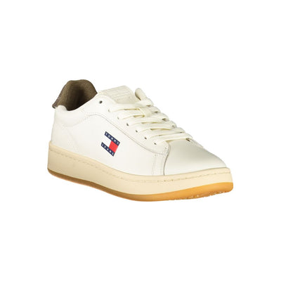 Tommy Hilfiger Witte Leren Dames Sneaker
