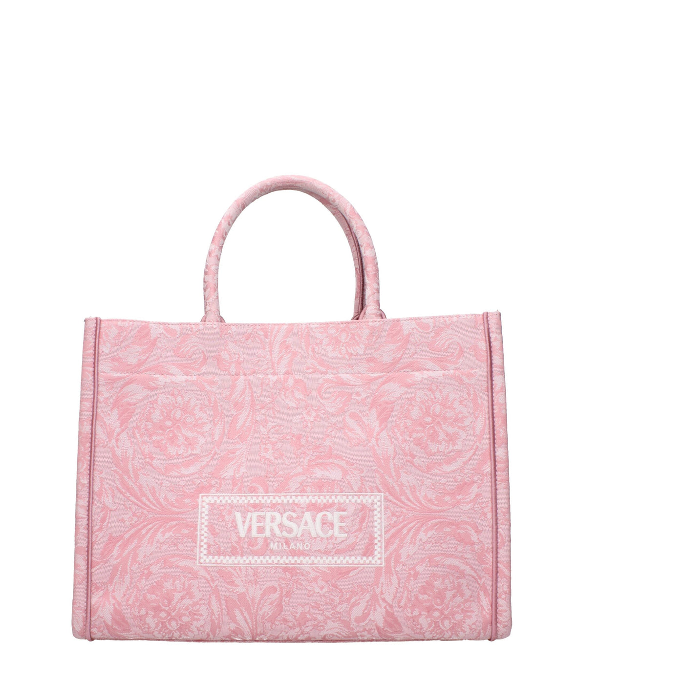 Sacs à main en tissu rose Versace