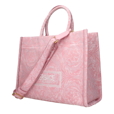 Sacs à main en tissu rose Versace