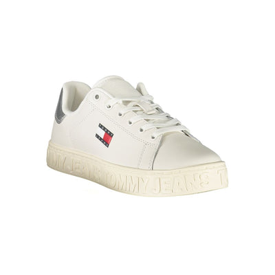 Tommy Hilfiger Witte Leren Dames Sneaker