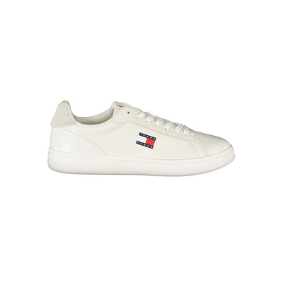 Tommy Hilfiger witte leren herensneaker