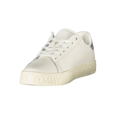 Tommy Hilfiger Witte Leren Dames Sneaker