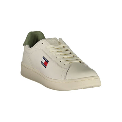 Tommy Hilfiger witte leren herensneaker