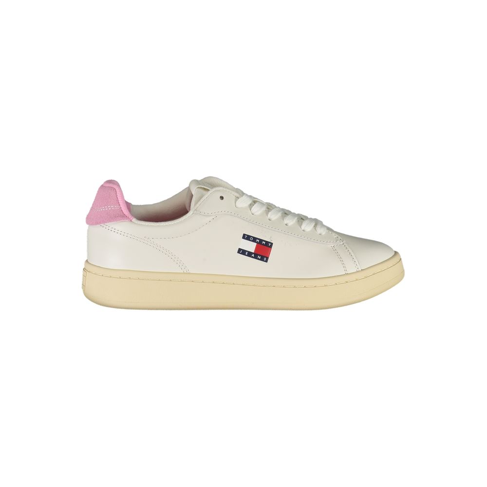 Tommy Hilfiger Witte Leren Dames Sneaker