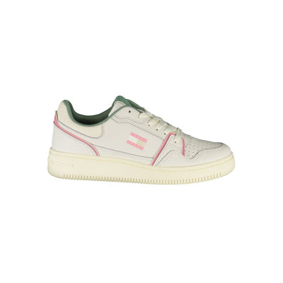 Tommy Hilfiger Witte Leren Dames Sneaker