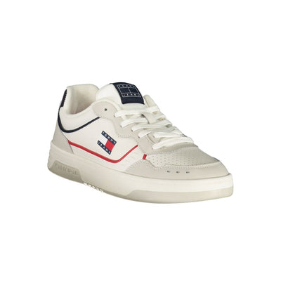 Tommy Hilfiger witte leren herensneaker