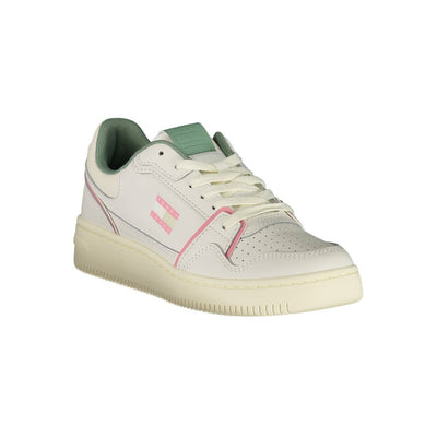 Tommy Hilfiger Witte Leren Dames Sneaker