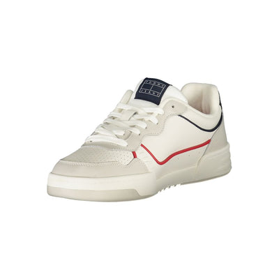 Tommy Hilfiger witte leren herensneaker