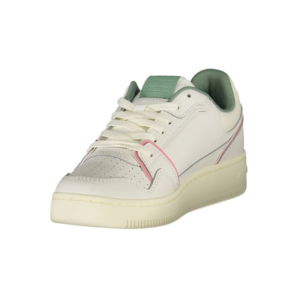 Tommy Hilfiger Witte Leren Dames Sneaker
