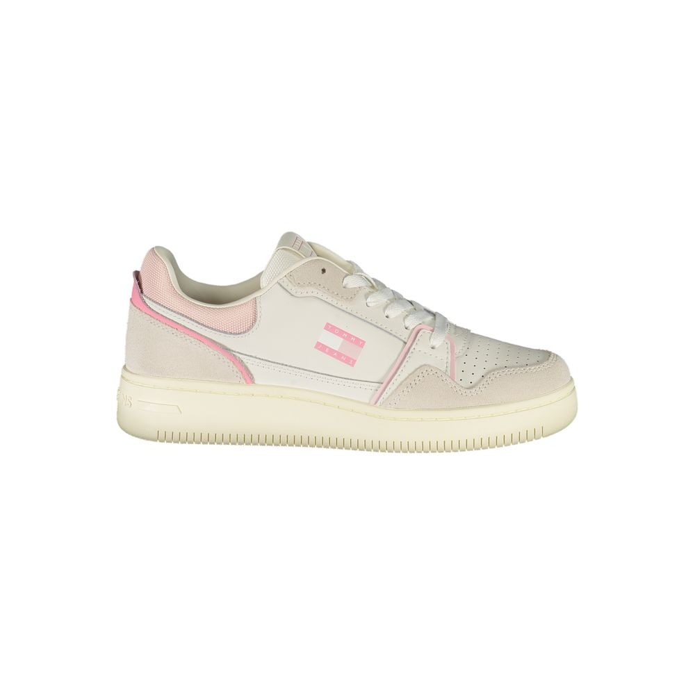 Tommy Hilfiger Witte Leren Dames Sneaker