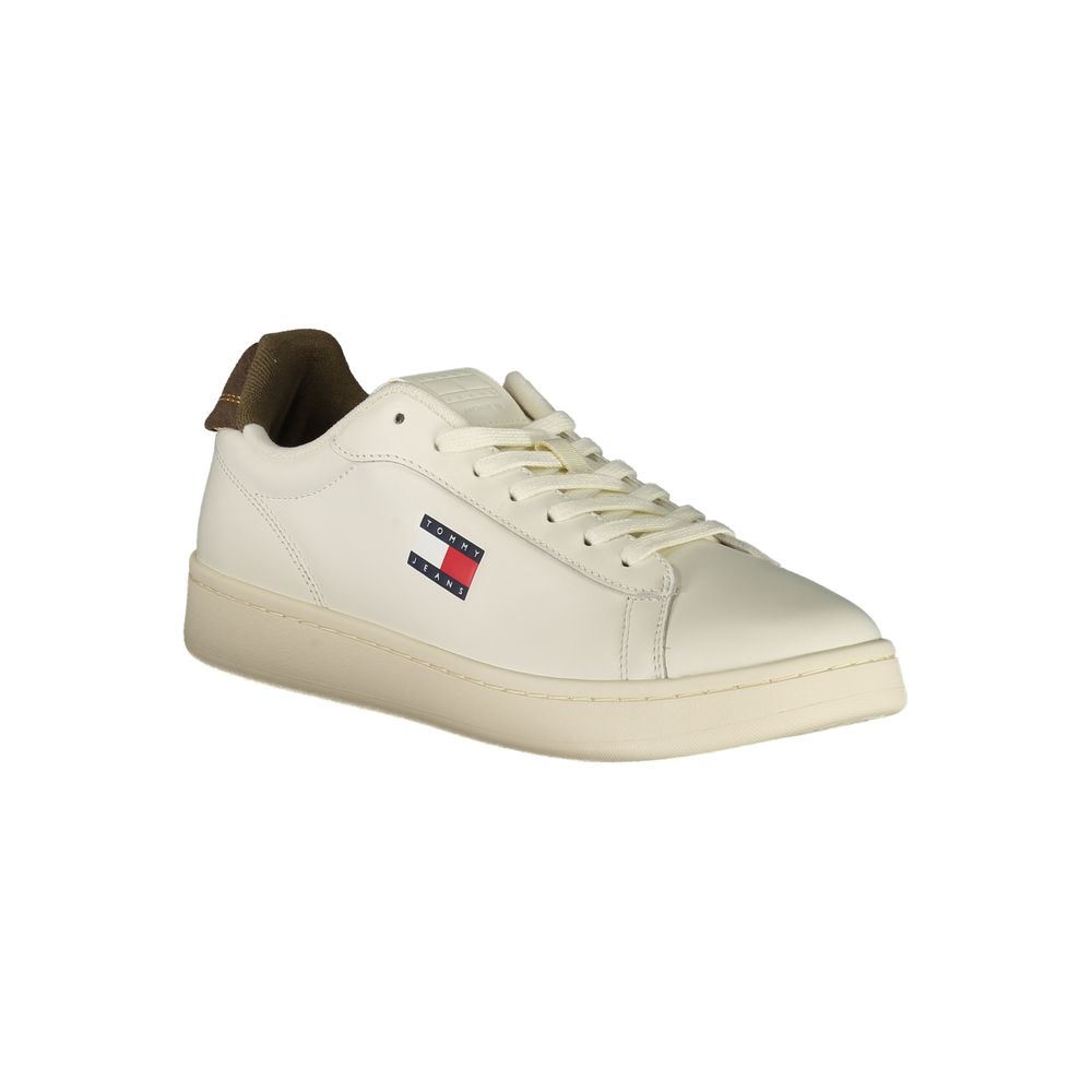 Tommy Hilfiger witte leren herensneaker