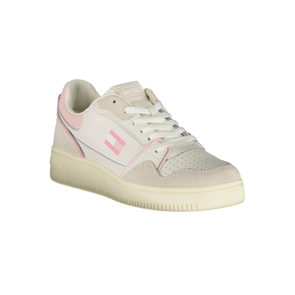 Tommy Hilfiger Witte Leren Dames Sneaker
