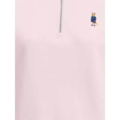 Maison Kitsuné Dressed Fox high neck and zip Sweatshirt