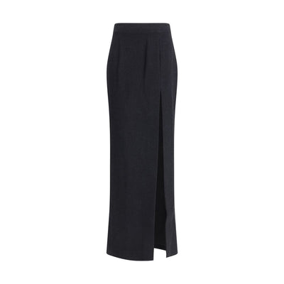 Alessandra Rich Tweed long Skirt