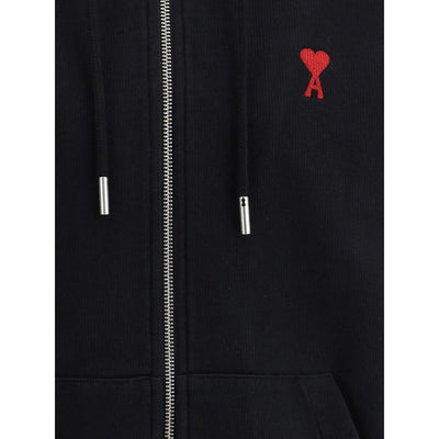 Sweat à capuche avec logo Ami Paris