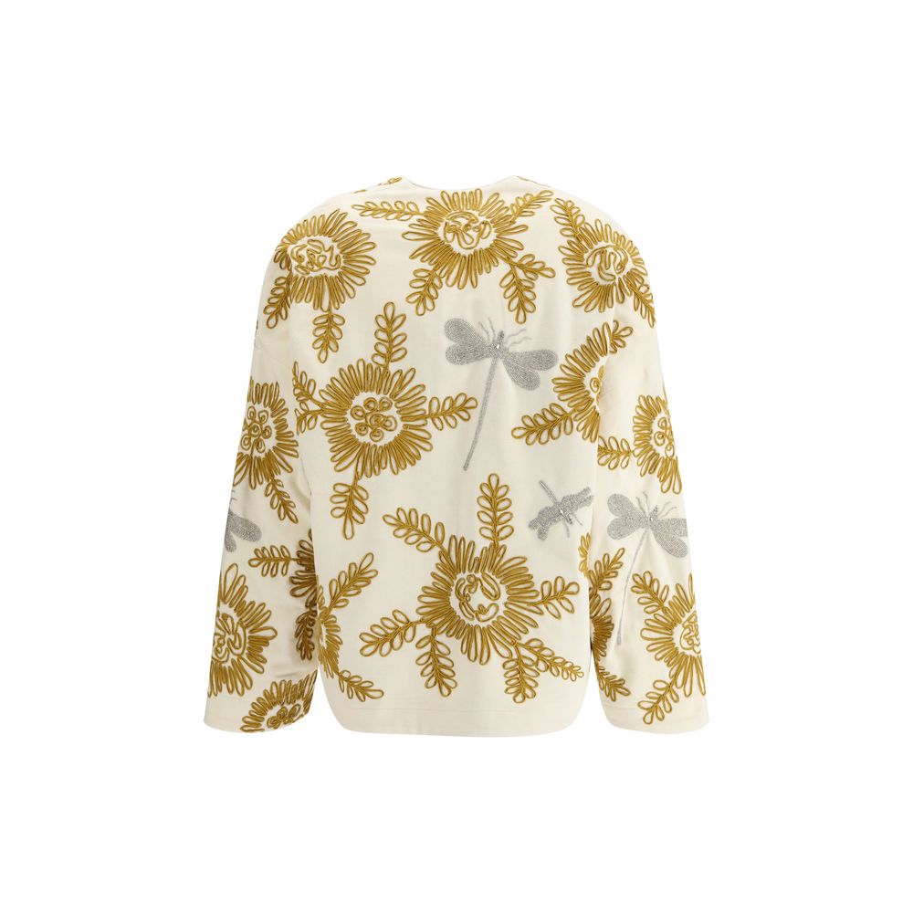 Forte_Forte Kimono en velours brodé