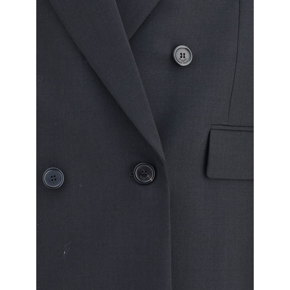 Blazer croisé en laine Saint Laurent