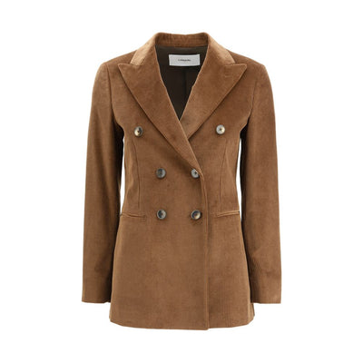 Blazer croisé en velours côtelé Lardini