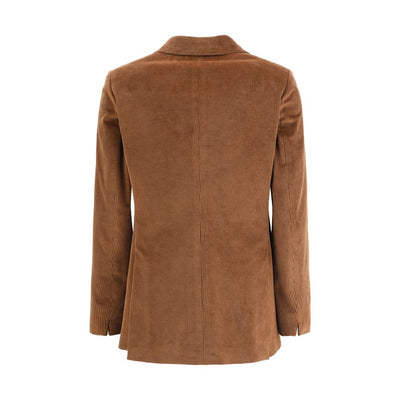 Blazer croisé en velours côtelé Lardini