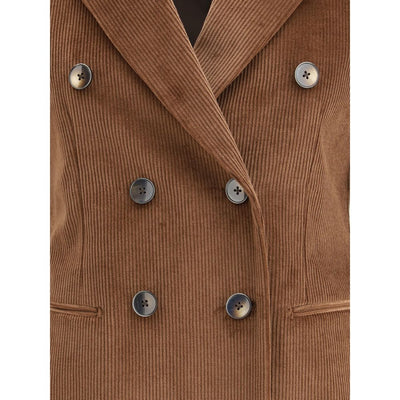 Blazer croisé en velours côtelé Lardini
