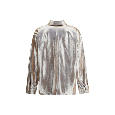 Chemise en cuir oversize Brunello Cucinelli