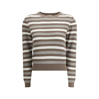 Brunello Cucinelli Pull rayé scintillant