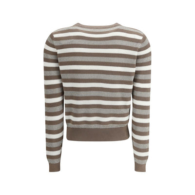 Brunello Cucinelli Pull rayé scintillant