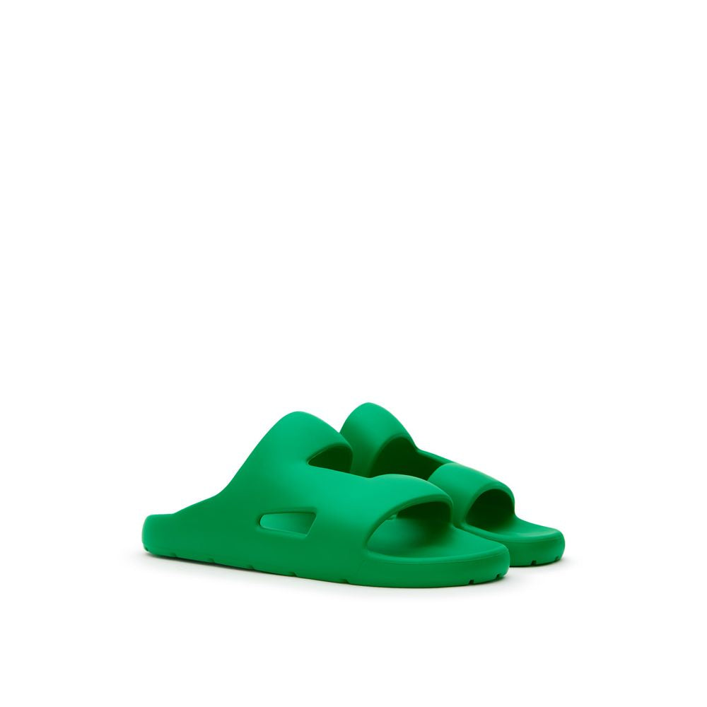 Bottega Veneta Groene Katoenen Pantoffel