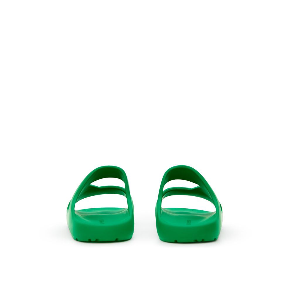 Bottega Veneta Groene Katoenen Pantoffel