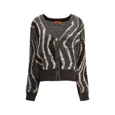 Cardigan boxy à motif vague Missoni