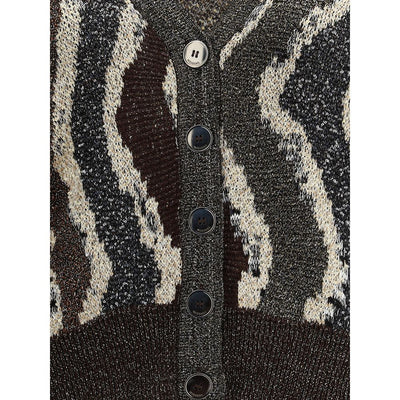 Cardigan boxy à motif vague Missoni