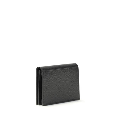 Saint Laurent Grain de poudre leren visitekaartjeshouder