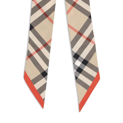 Burberry zijden geruite sjaal