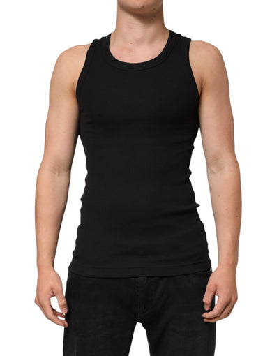 T-shirt sans manches Dolce &amp; Gabbana pour homme, débardeur noir