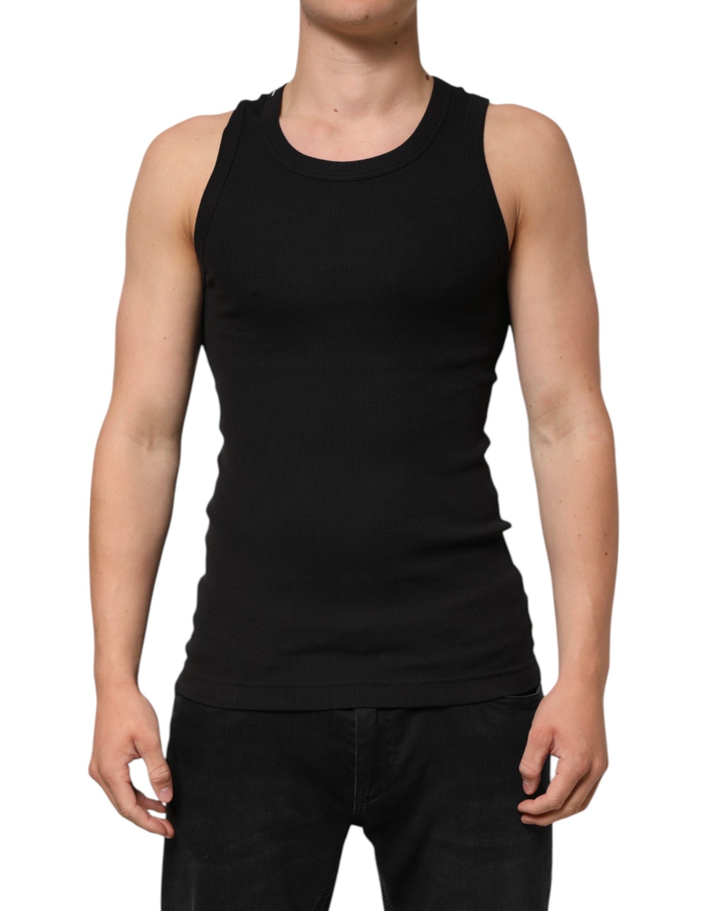 T-shirt sans manches Dolce &amp; Gabbana pour homme, débardeur noir