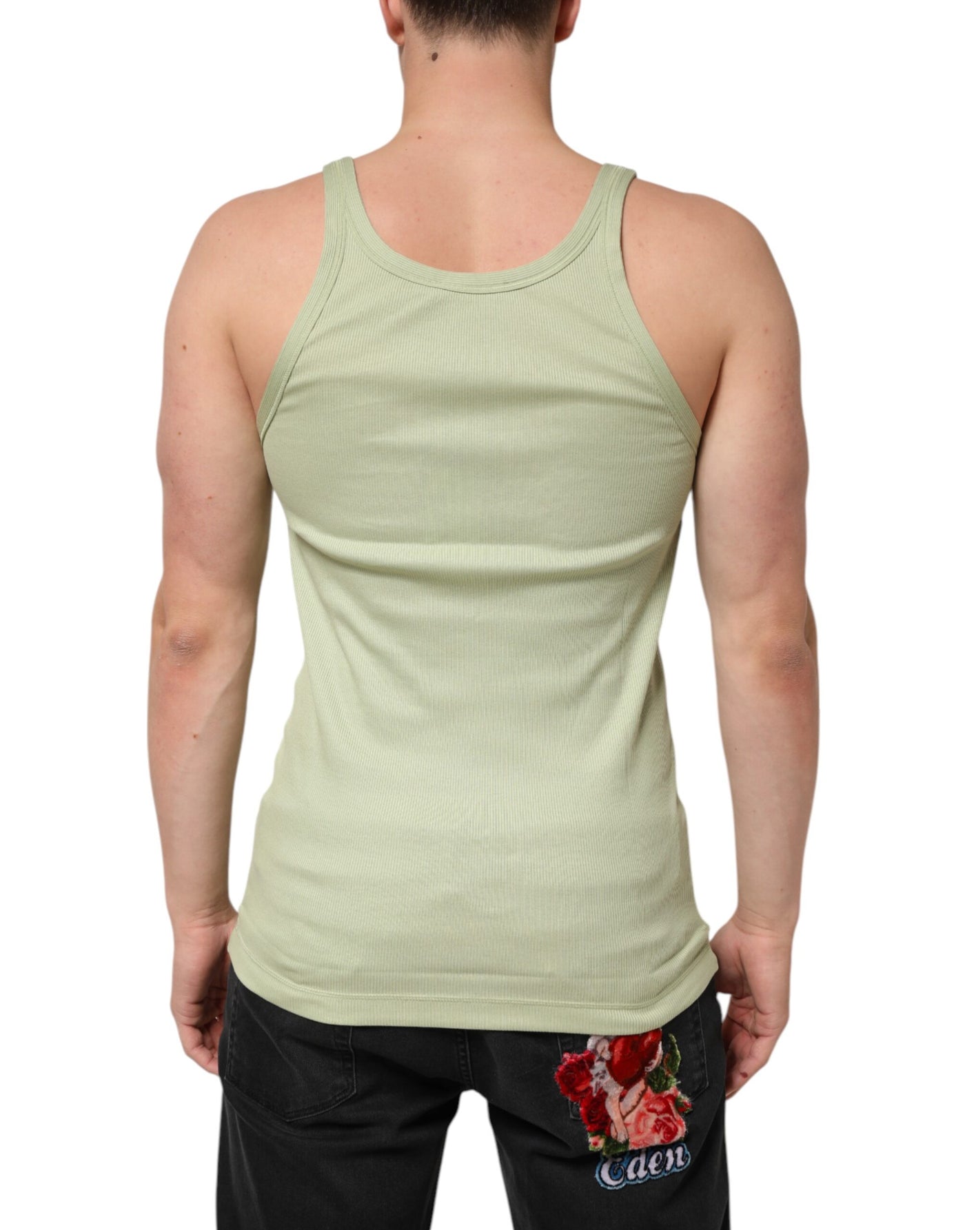 T-shirt sans manches vert clair Dolce &amp; Gabbana pour homme