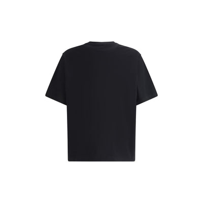 Prada T-shirt met driehoekige plaquette