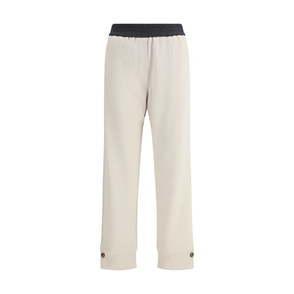 Pantalon en peluche lisse Brunello Cucinelli
