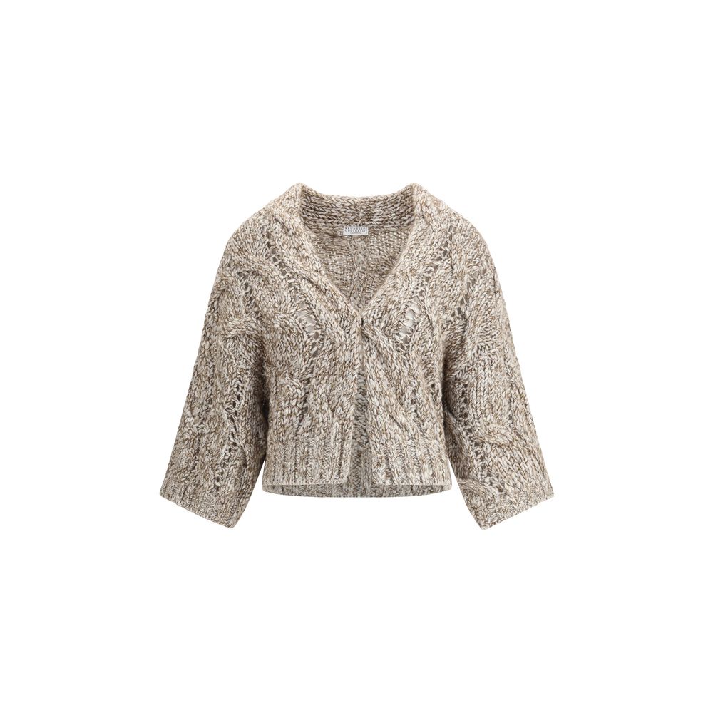 Brunello Cucinelli Oogverblindend Chiné-wollen vest
