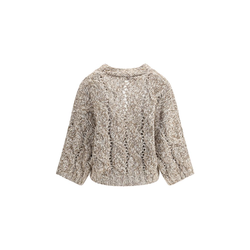 Brunello Cucinelli Oogverblindend Chiné-wollen vest