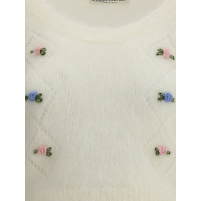 Alessandra Rich Short sleeve mohair Sweater