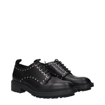 Richelieus et derbies en cuir noir Max Mara