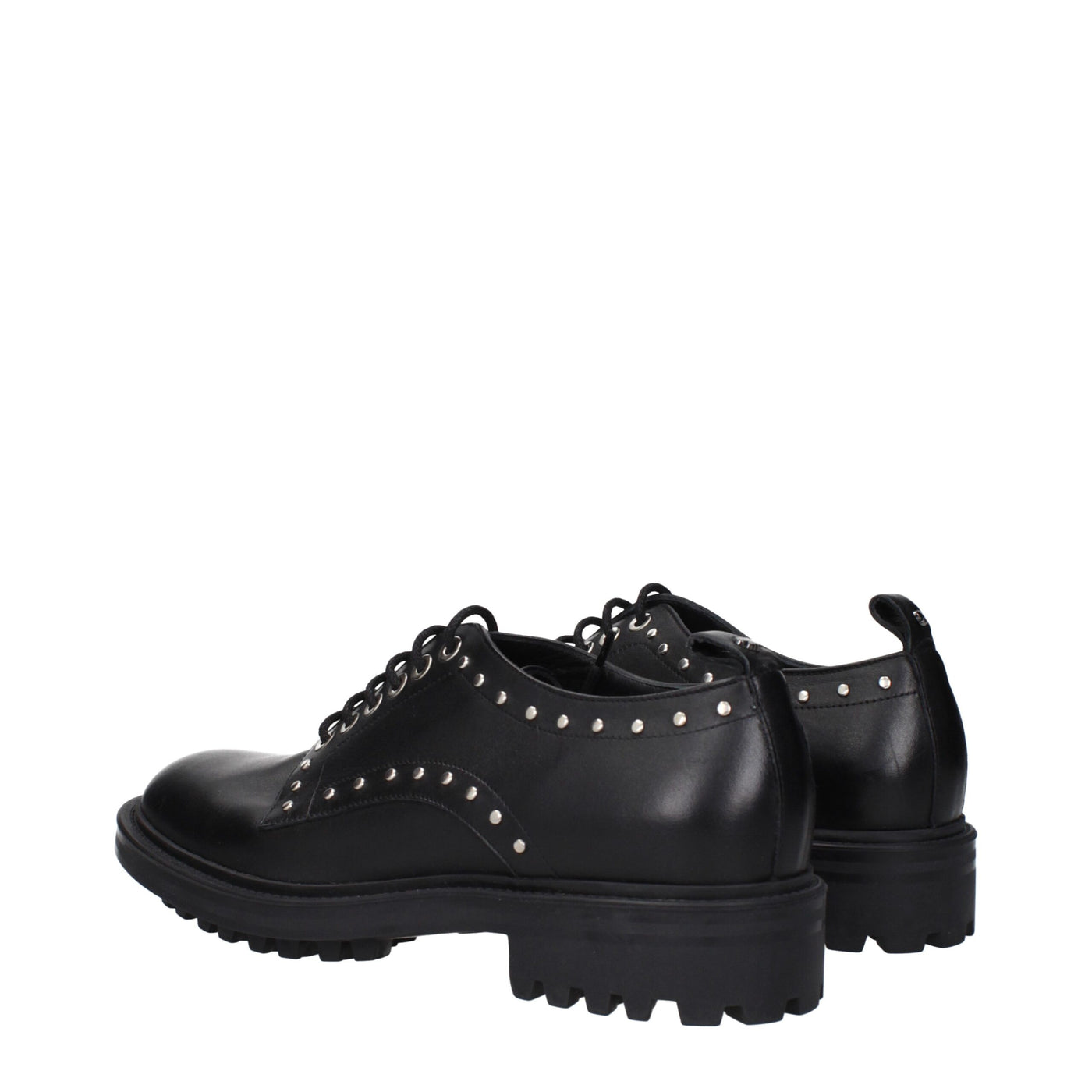 Richelieus et derbies en cuir noir Max Mara