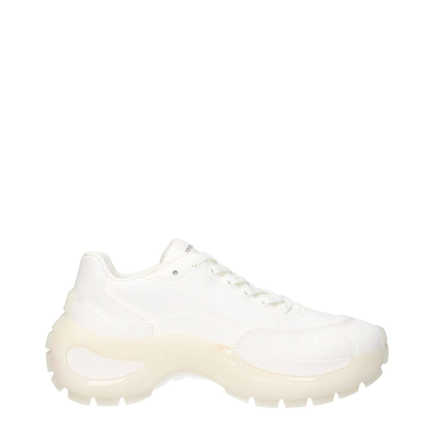 Max Mara Witte Stoffen Dikke Sneakers