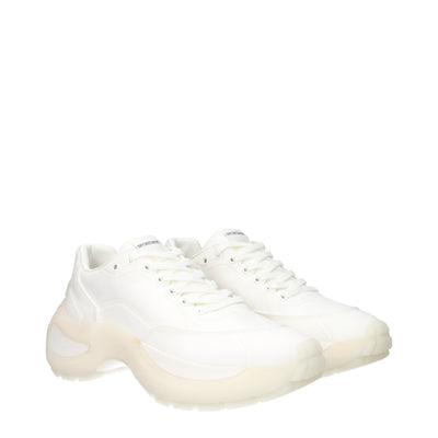 Max Mara Witte Stoffen Dikke Sneakers
