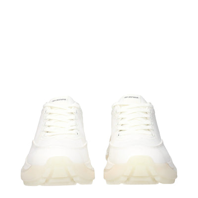 Max Mara Witte Stoffen Dikke Sneakers