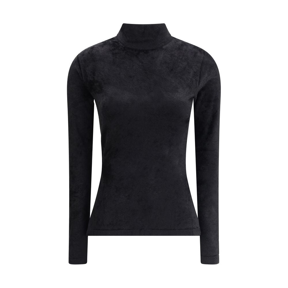 Versace Chenille Top met halve hals