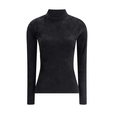Versace Chenille Top met halve hals