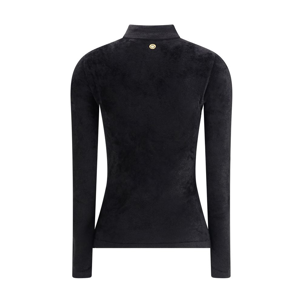 Versace Chenille Top met halve hals