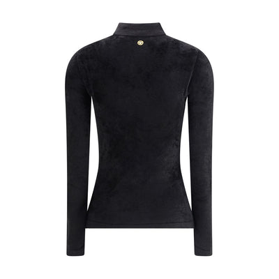 Versace Chenille Top met halve hals